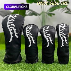 tiger pattern golf grip club head cover, 1 set waterproof & durable golf club protective cover, golf wedges accessories for golf fans, family, and friends