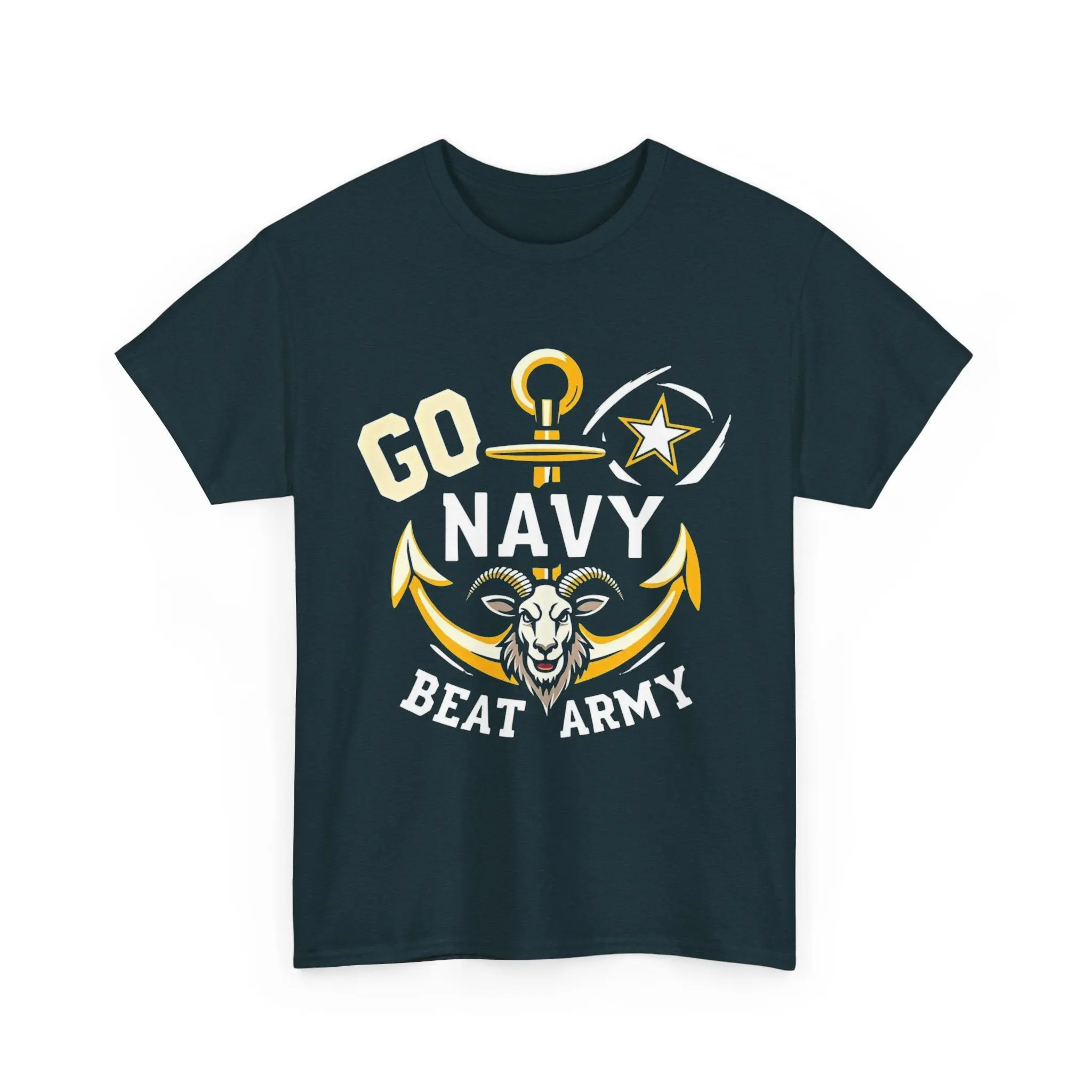 Navy Pride Tee - Go Navy Beat Army Shirt, Unisex Cotton T-Shirt, Military Spirit Wear, Veteran Tee, Gift for Navy Fans