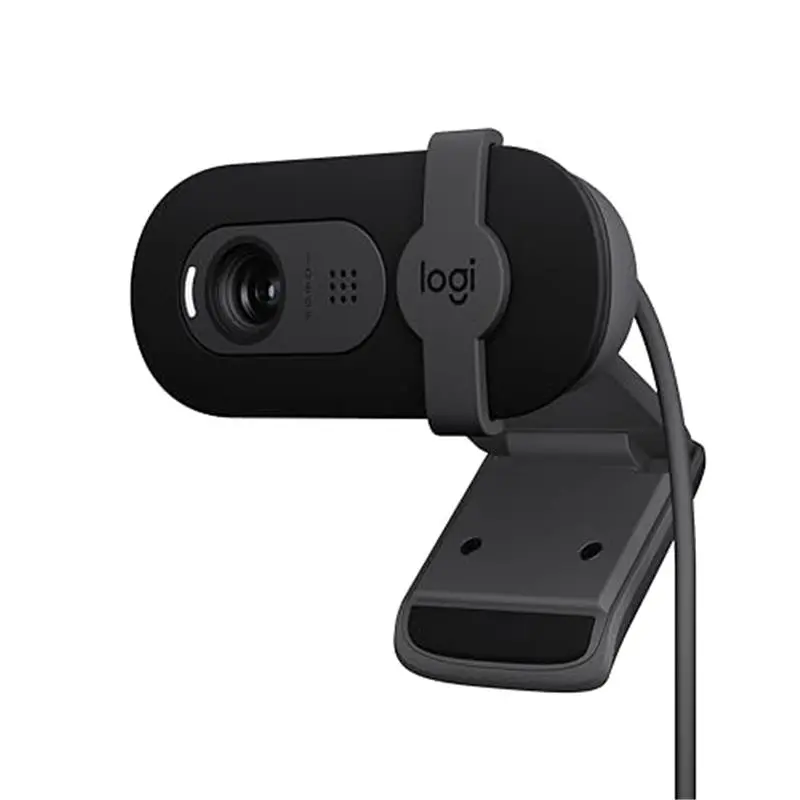 Brio 101 Full HD 1080p Webcam for Streaming and Meetings - Black | 1080p with auto-light correction, built-in mic, privacy shutter, USB-A, compatible with Teams, Google Meet, Zoom and more