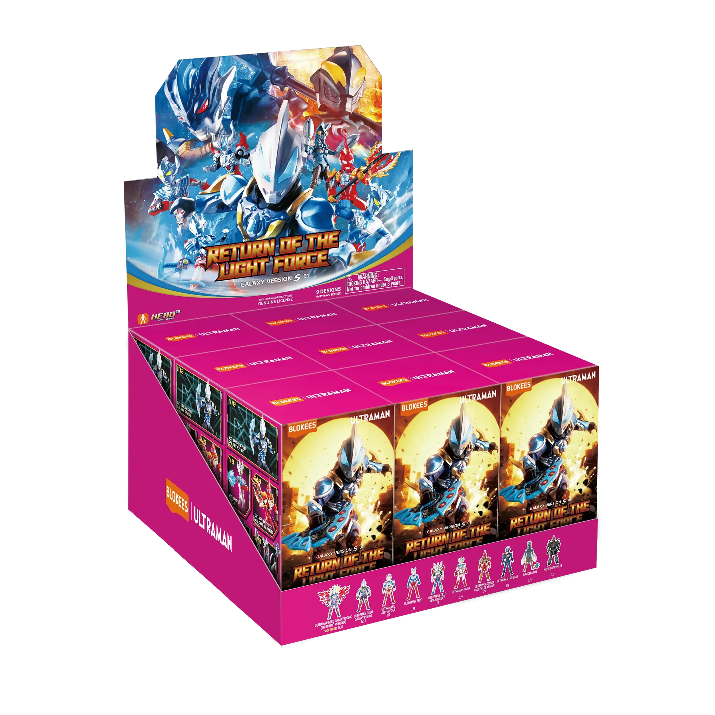 Blokees Ultraman Galaxy Version S 01 Return of the Light Force Set Box