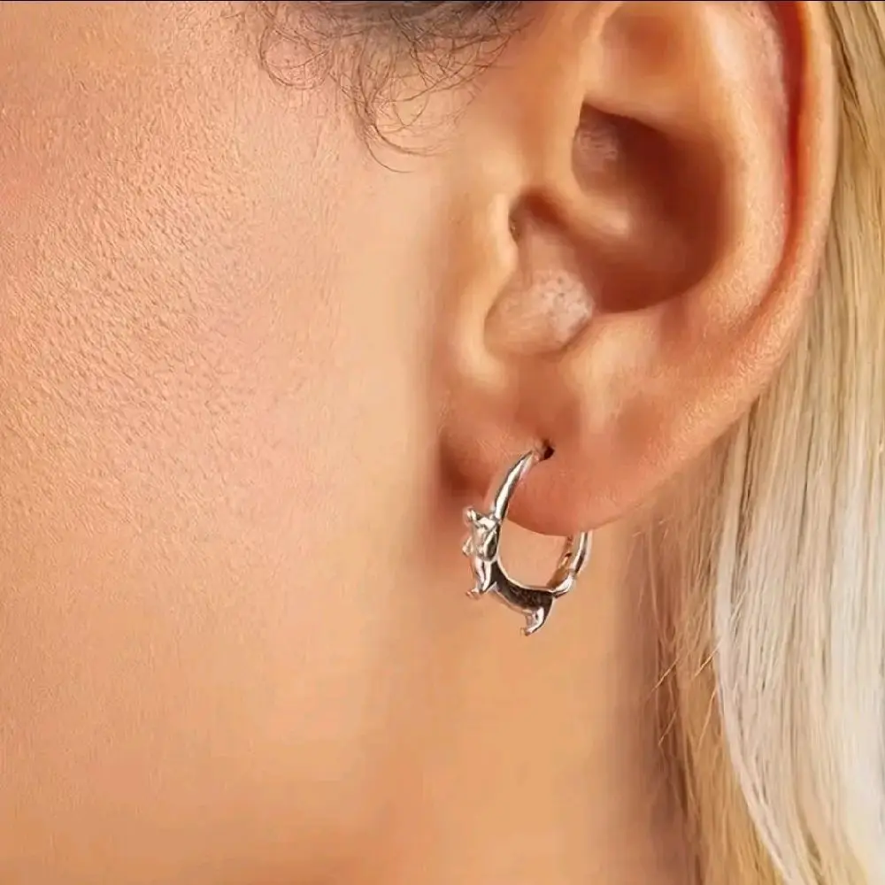 Adorable Dachshund Earrings - Cute Design with Metallic Finish Unique Shape Perfect for Dachshund Lovers Delightful Accessory