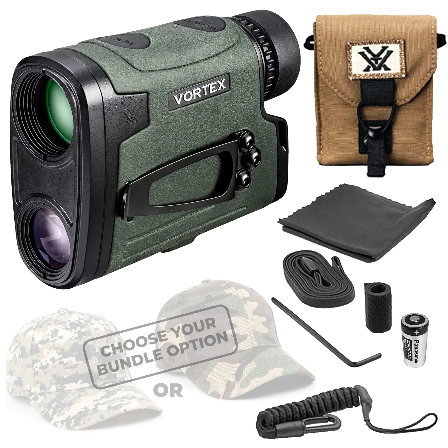 Vortex Viper HD 3000 Laser Rangefinder 7x25mm Hunting Gear - 4.2 in Compact Adults Design, HD Optics, Red OLED Display, Scan Mode, Polycarbonate/Rubber Armor, High Accuracy, Lens Coatings, Ranging Format, Diopter Adjustment for Golf, Long-Range Use