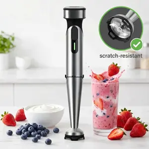 Cordless Immersion Blender with Rchargeable Battery, Portable Hand Blenders with Adjustable Speed, Hand Held Stick Mixer for Effortless Blending Shakes, Smoothies, Soups, Puree or Baby Food