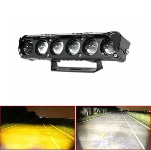 Rimthin 1/2PCS LED Spotlight Dual-Color Hi/Low Beam Fog Lamps, Mini Lens Headlight Driving Light for Cars, Trucks, SUVs and UTVs, Motorcycle LED Lights (12-36V), Led Front Lights