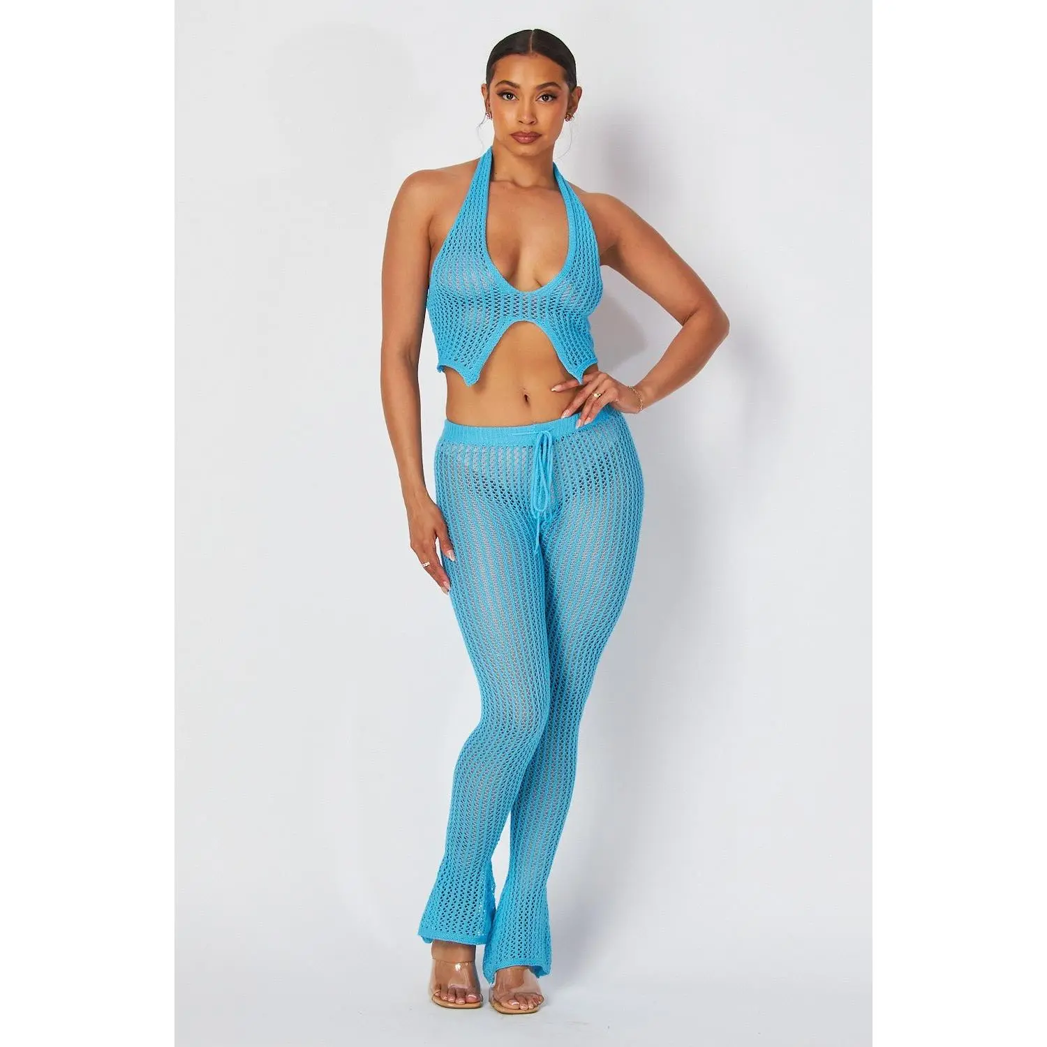 Island Girl Crochet Pant Set