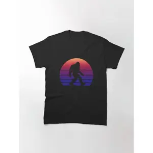 Synthwave Bigfoot Classic T-Shirt