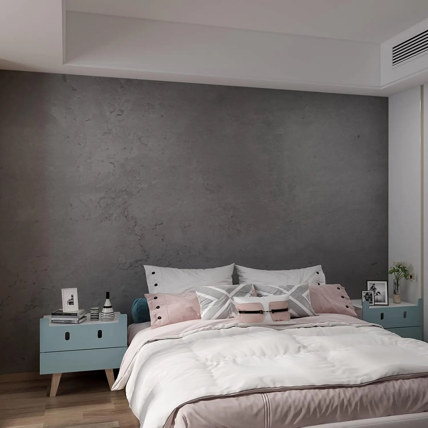 24"354" Wide Thick Dark Grey Black Concrete Wallpaper Peel and Stick 3D Faux Darker Gray Concrete Cement Contact Paper Stained Vinyl Wrap Matte Wall Sticker for Walls Bedroom Basement Bathroom