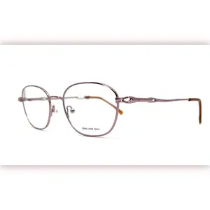 WM5039 RO Rose Pink Oval Full Rim Womens Eyeglasses Frames 52-18-140