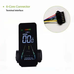 Advanced Wired Electric Bicycle Computer LCD Display, NFC Unlock, Type-C Charging Port for Phone, Suitable for Various E-Bikes