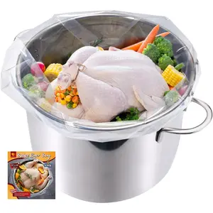5 Gallon Bucket Liner Bags, 5.5 Mil, 5 Pack,  Grade &  Brine Bags for Marinating &  Storage