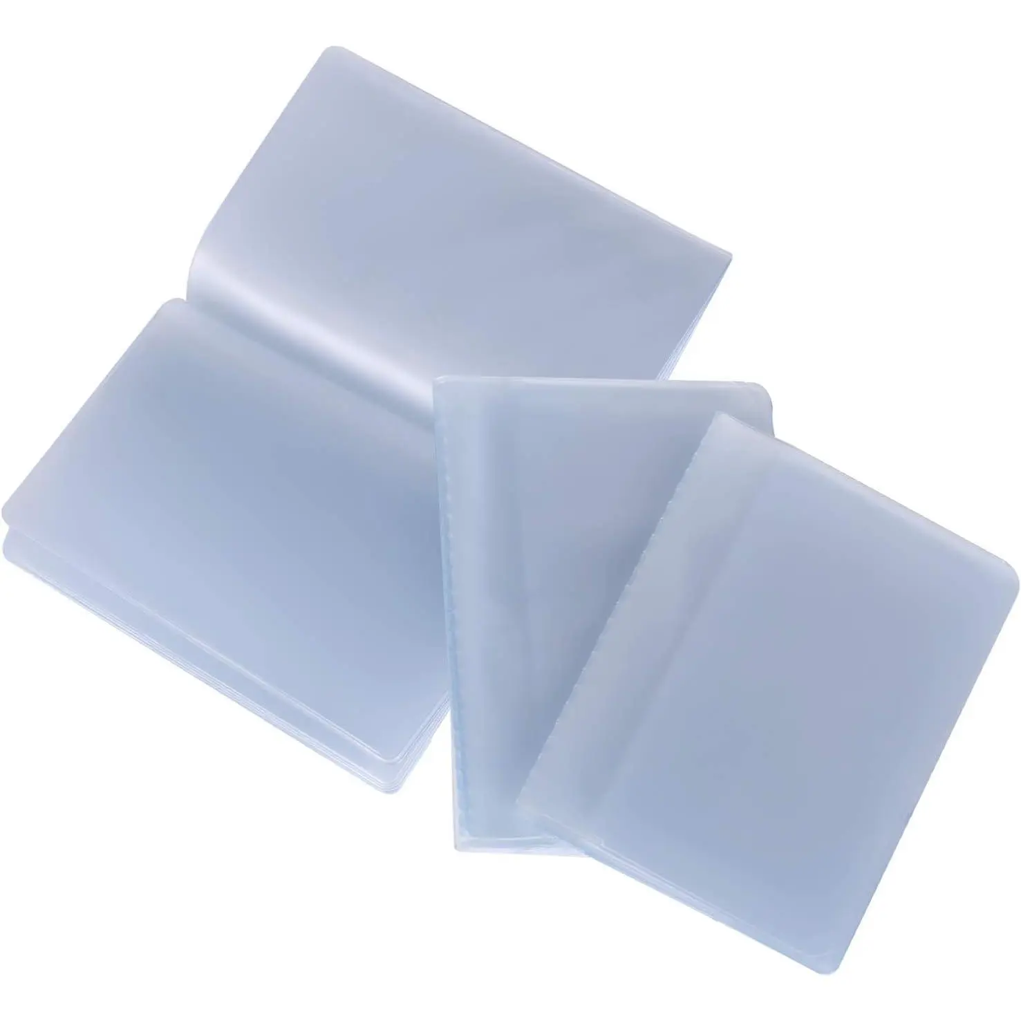 Set of 3 Plastic Wallet Insert Clear Credit Card Wallet Picture Photo Holder for Wallets