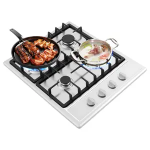 4 Burners Built In Natural Gas Cooktop Stainless Steel For Home Hotel Restaurant