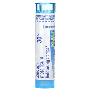Boiron Zincum Metallicum, 30C, Leg Cramps Relief, Approx 80 Pellets