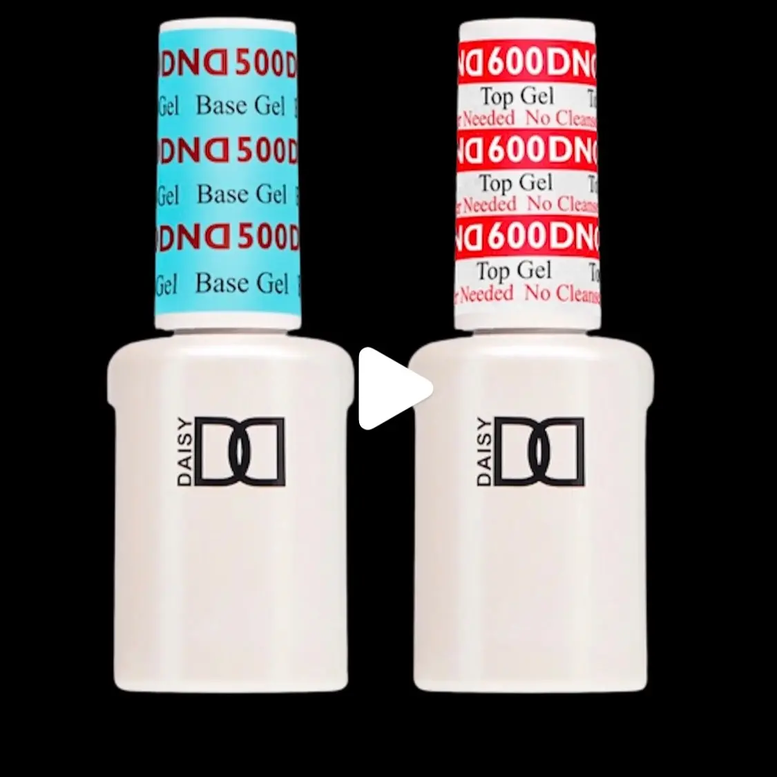 DND Top Gel coat #600 and Base coat #500 No Cleanse nail care nail art