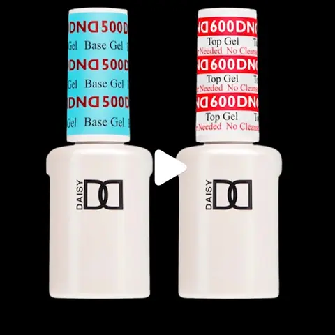 DND Top Gel coat #600 and Base coat #500 No Cleanse nail care nail art
