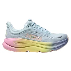 Hoka Bondi 9 Glimmering Blue Overcast (W) Women's Fashion Shoes New