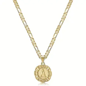 26-letter pendant necklace, round, trendy, versatile, women's collarbone choker