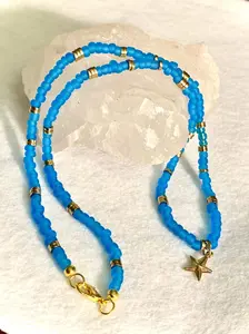 Star Handmade Mermaid Glass Necklace