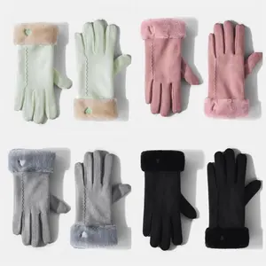 Women’s Winter Warm Fleece Gloves – Cute Plush Windproof Gloves for Cycling and Hand Protection in Cold Weather beanies men skull  unisex knit summer sportive denim  Black Flatbill premium led patch   fit sport hood slouchy design baseball cap hats ear