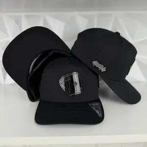 Poker plate SnapBack hat- black