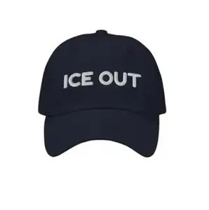 ICE OUT Baseball Cap in 100% Cotton Twill with an Adjustable Strap