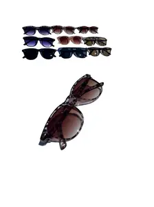 Clear & brown Cheetah Pattern Glasses