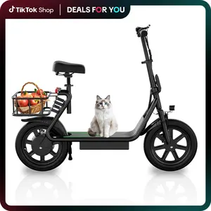 【AOPO】Adult Electric Scooter (with Seat), 500W Motor, 14-inch Tires,Top Speed 22 mph,  48V/10.4Ah battery, Approx 27 Miles Range, Pet-Friendly Design, Foldable Portable Scooter.LCD display kick Scooter  ev Scooter SpringStatements