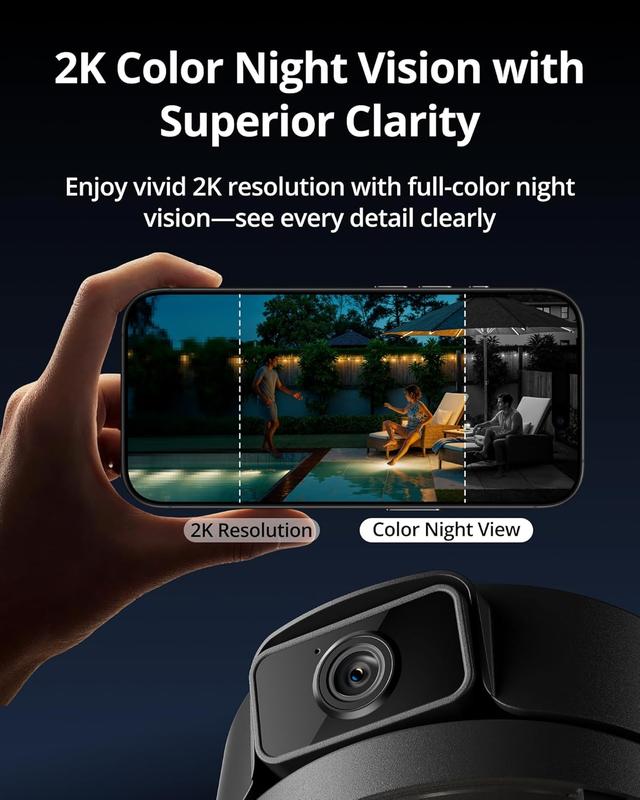 Outdoor Porch Light Camera, 4K Wi-Fi Security Cam with AI Human Detection, Pan & Tilt, Dusk to Dawn, 2-Way Audio, Cloud/SD Storage, Wall Lantern Sconce Camera for Porch, Garage, Patio, Doorway