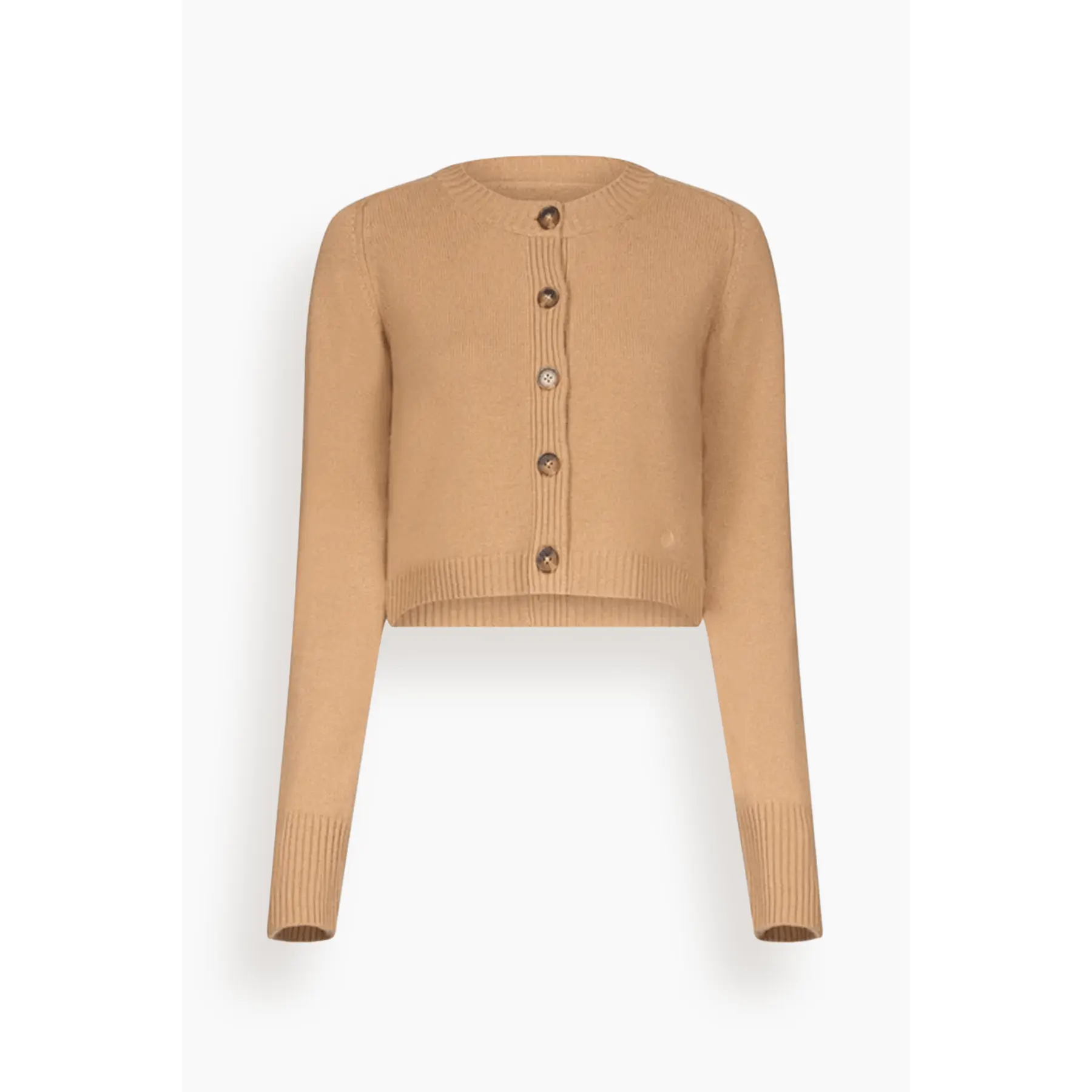 Zephir Cropped Cardigan in Camel