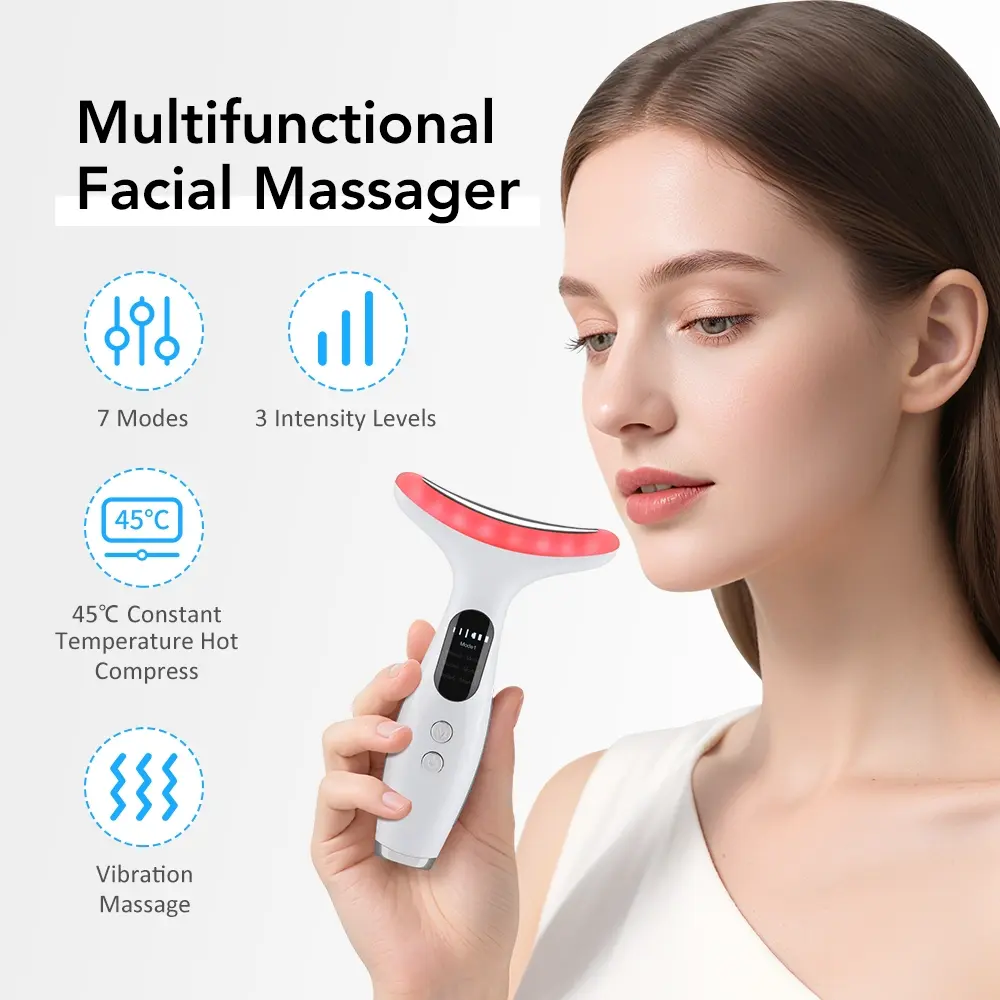 7 Color Neck Beauty Device, Facial Lifting Massager, Heated Vibration Face  Beauty Tool, 7 Modes, 3 Intensity Levels, Reduce Double Chin Skin Care -  TikTok Shop