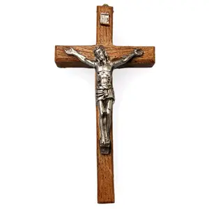 Cruz Crucifix 10" inches Tall Jesus 251318-10 Estatua Polyresin Brand New Crucifijo For Wall Religious decor
