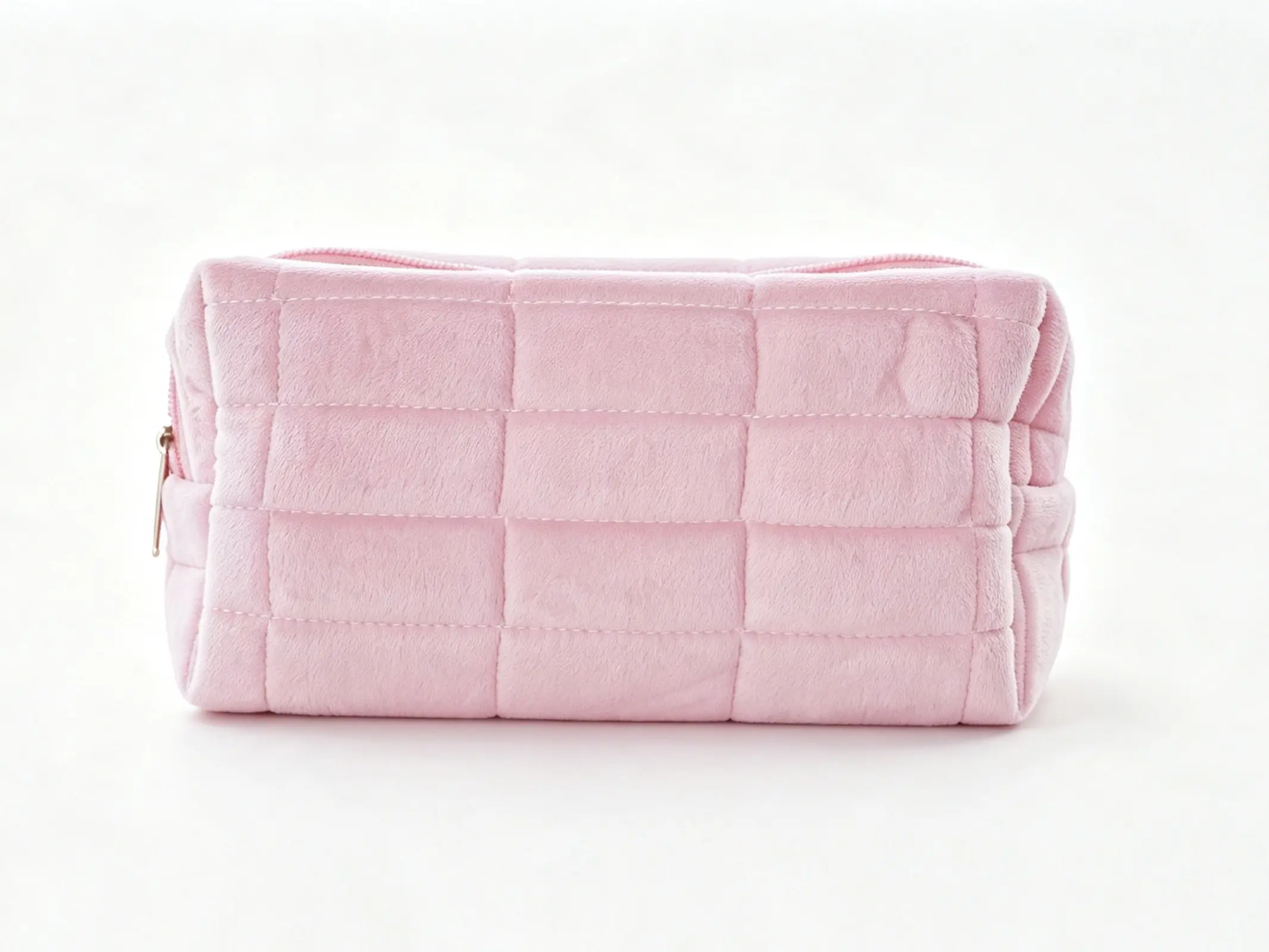 Plush Makeup Bag - Large-Capacity Home Organizer Storage Pouch, Portable Lightweight Travel Toiletry & Makeup Organizer Essential,Pink