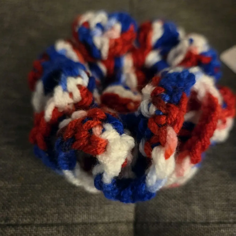 Scrunchies, Soft crocheted Hair Scrunchies for Women,  Hair Ties for Daily Use, available in a variety of colors