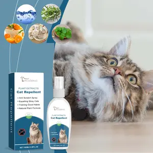 Indoor Cat Repellent Spray, Pet Deterrent to Prevent Cats From Beds, Effective Indoor Cat Repeller, Safe and Easy to Use