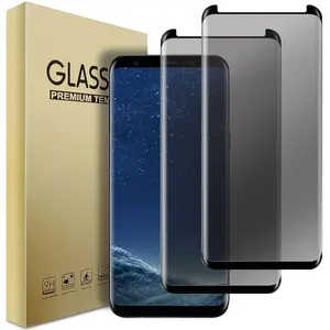 For Samsung Galaxy S8/S8 Plus/S8+ Case Friendly Anti Spy Privacy Tempered Glass Screen Protectors 2-Pack