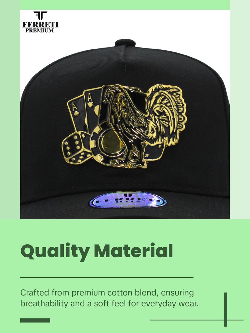 Ferreti Hats PREMIUM FT86 Los 3 Vicios Baseball Cap - Premium Quality