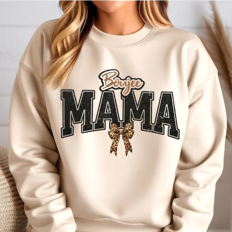 BOUJEE MAMA  Sand Crewneck Sweatshirt Womenswear Sweaters Comfortable