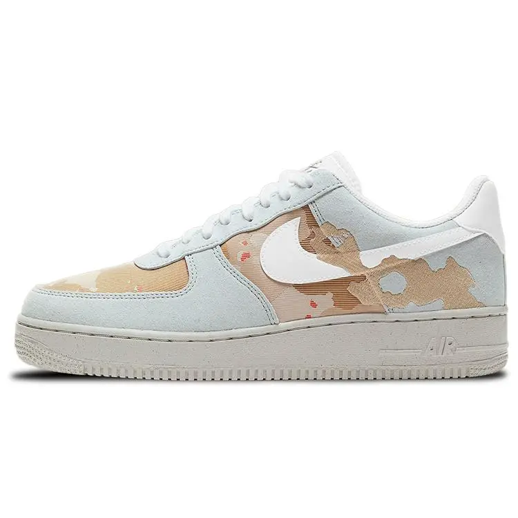 Nike Air Force 1 Low 07 Lx Embroidered Desert Camo Durable Non-slip Skate Shoes Men's DD1175-001