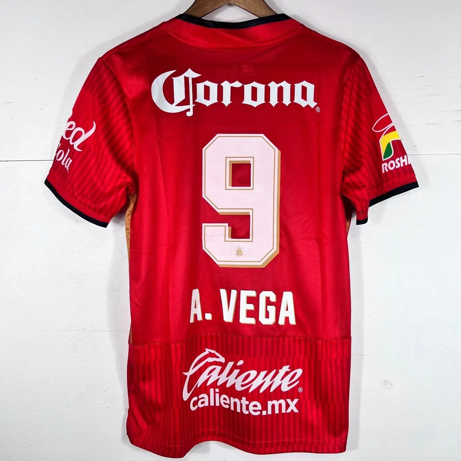 Alexis Vega Toluca 25-26 Jersey, Soccer Jersey Breathable Quick Dry Athletic Shirt for Men Women Training Match Sportswear Uniform