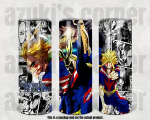 MHA All Might Anime Manga Panel Tumbler 20/25 oz (#93)