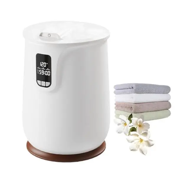 GARVEE 20L Towel Warmer Bucket for Bathroom – Adjustable Temperature, LED Display, 3-Level Timer, Safety Lock, Auto Shut-Off, Even Heating, Fits Two 40"x70" Towels or Bathrobes – Portable, Home