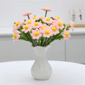 A pack of 40 exquisite, handcrafted chenille stem daisies—a perfect home decor accent and a charmingly soft, everlasting floral display.
