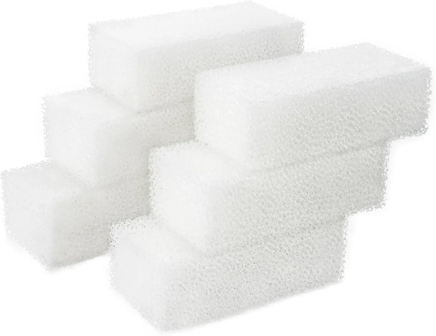 6-Pack Aquarium Filter Sponge Pads, Replacement Foam Inserts Compatible with AquaClear 50 Fish Tank Filter Media