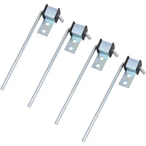 4 Pcs Heavy Duty Exhaust Hanger Rod 3/8" 10" Long Universal Muffler Hanger for Car Exhaust System