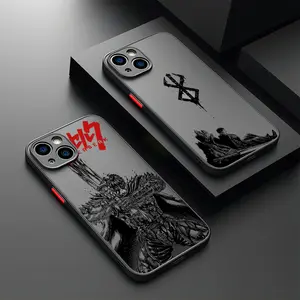 Berserk Guts Hot Anime Phone Case For iPhone 17 Air 16 15 14 13 12 11 Mini Pro Max X XR XSMax 7 8 Plus Matte Transparent Back Cover