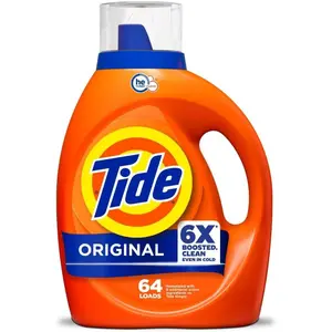Laundry Detergent Liquid, Original Scent, 64 Loads, 80 FL OZ, Works on 100% of Common Stains, Laundry Soap, Liquid Laundry Detergent