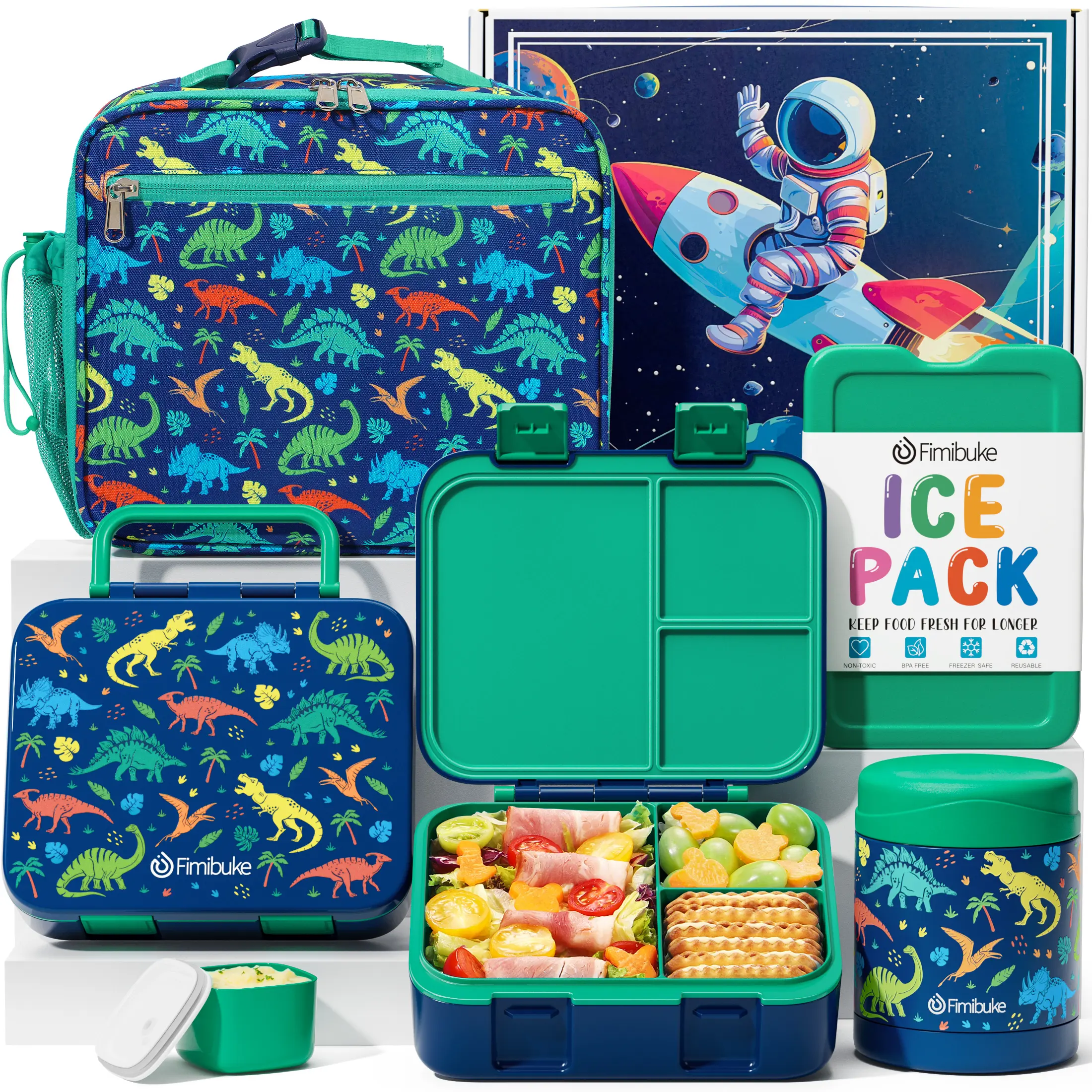 B3.Food Jar Sets-Green Dinosaur