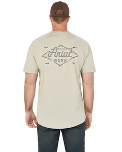 Ariat Men's Rebar Heat Fighter Wired Short Sleeve Pocket Work Shirt - 10054426