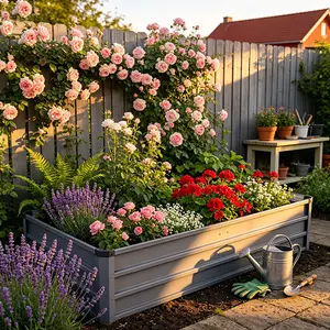 6x3x1ft Large Galvanized Steel Raised Garden Bed,Rectangular Planter Box for Outdoor Plants, Garden Planters & Raised Beds for Backyard Ground Gardens Growing Vegetables, Flowers,  Grey