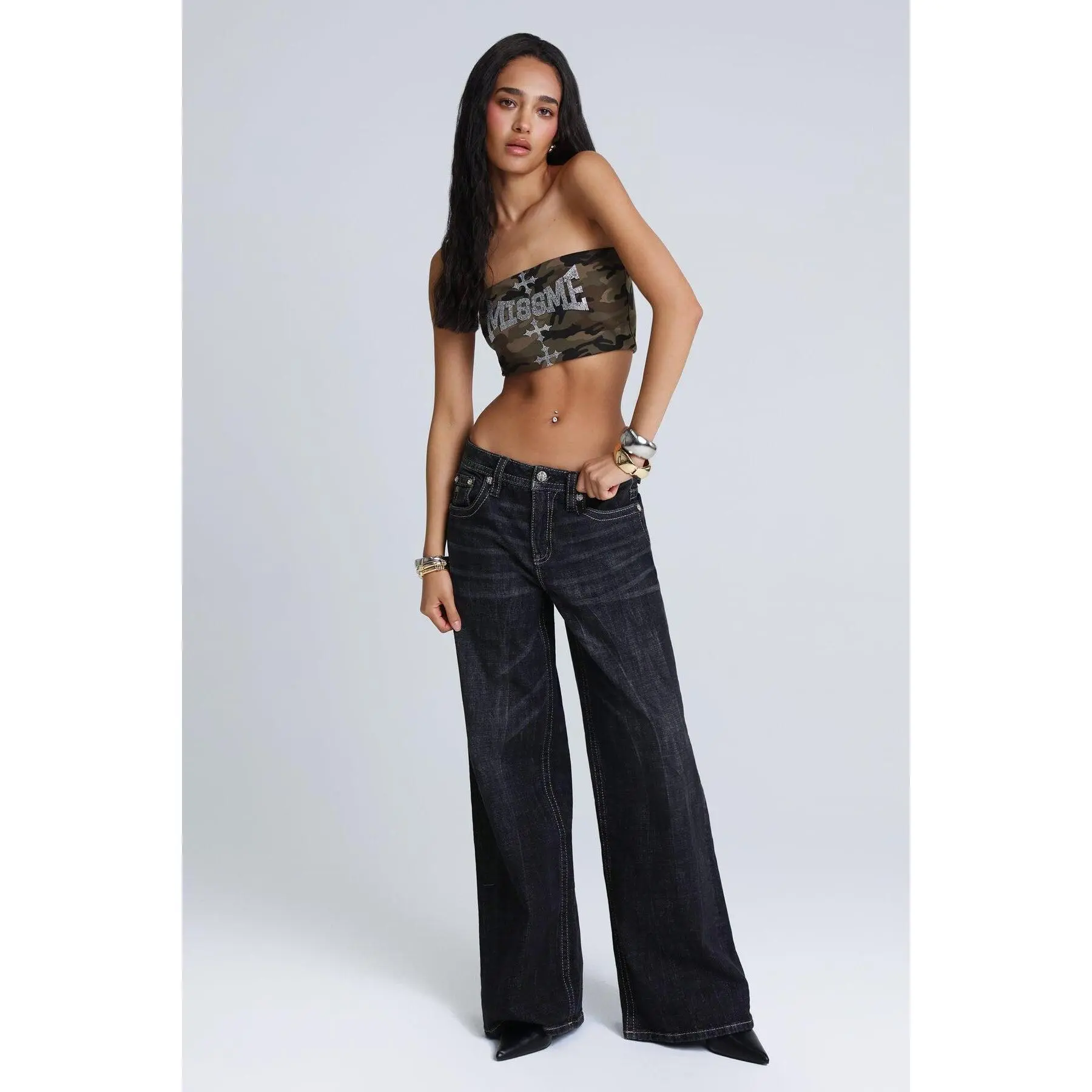 Covet Baggy Wide Jeans